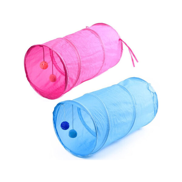 TUNEL POLIESTER PARA GATOS AZUL