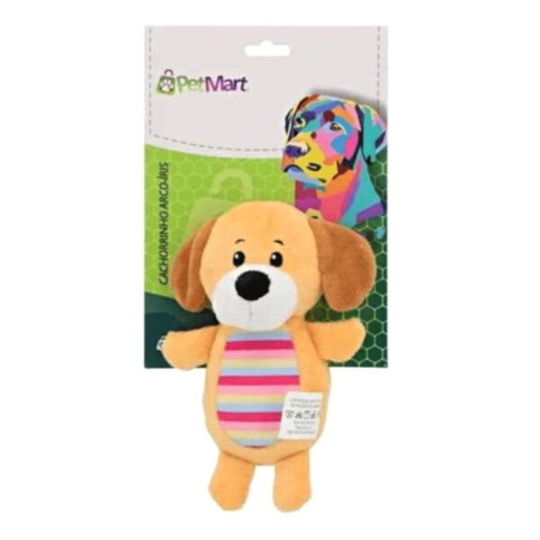 PELUCIA CACHORRINHO ARCO IRIS