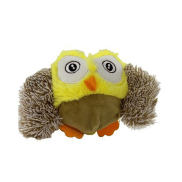 PELUCIA CORUJA SONORA AMARELO