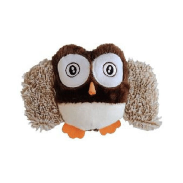 PELUCIA CORUJA SONORA MARROM