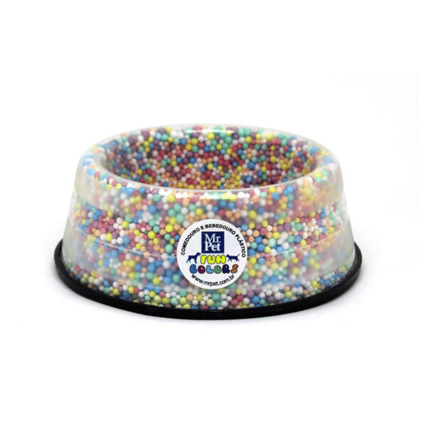COMEDOURO FILHOTE PEQ.FUN COLORS 300ML