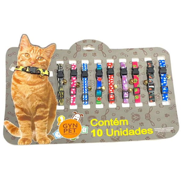 CARTELA COLEIRA DE GATO 10 UND
