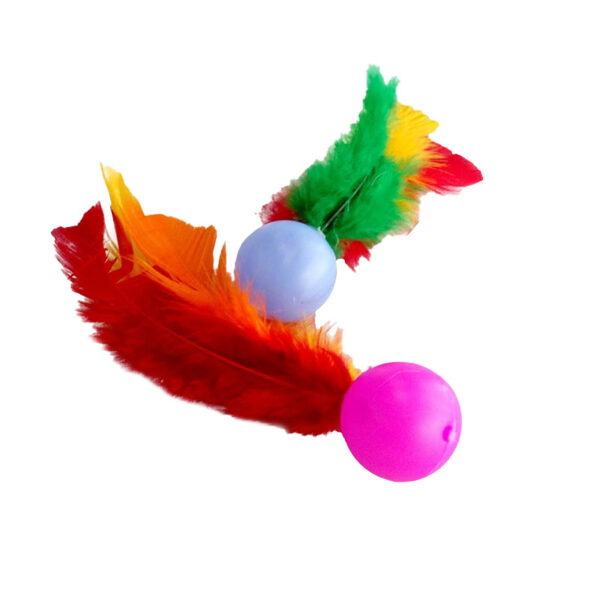 BOLINHA COM PENAS COLORIDAS 2UN