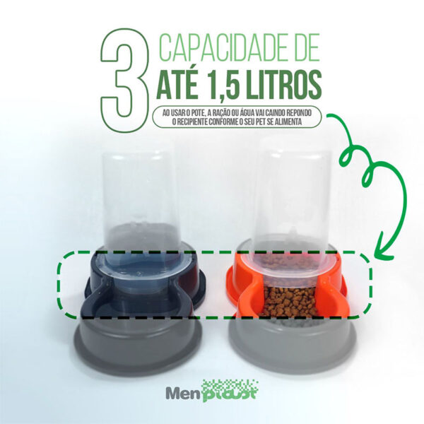 COMEDOURO OU BEBEDOURO FLEX 1,5L - Imagem 2