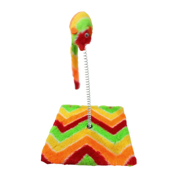 BRINQ PEL RATO COL COM MOLA E BASE 23CM