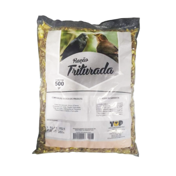 RACAO TRITURADA ESPECIAL C/ FRUTAS 500GR