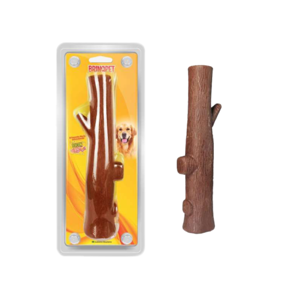 GALHO BORRACHA MACICO BRINQPET MARROM G